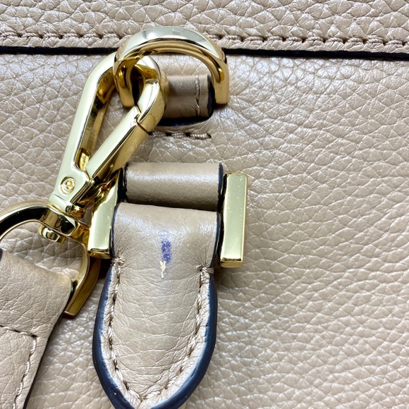 NWOT MICHAEL KORS Leather Collins bag dark khaki - Picture 7 of 8